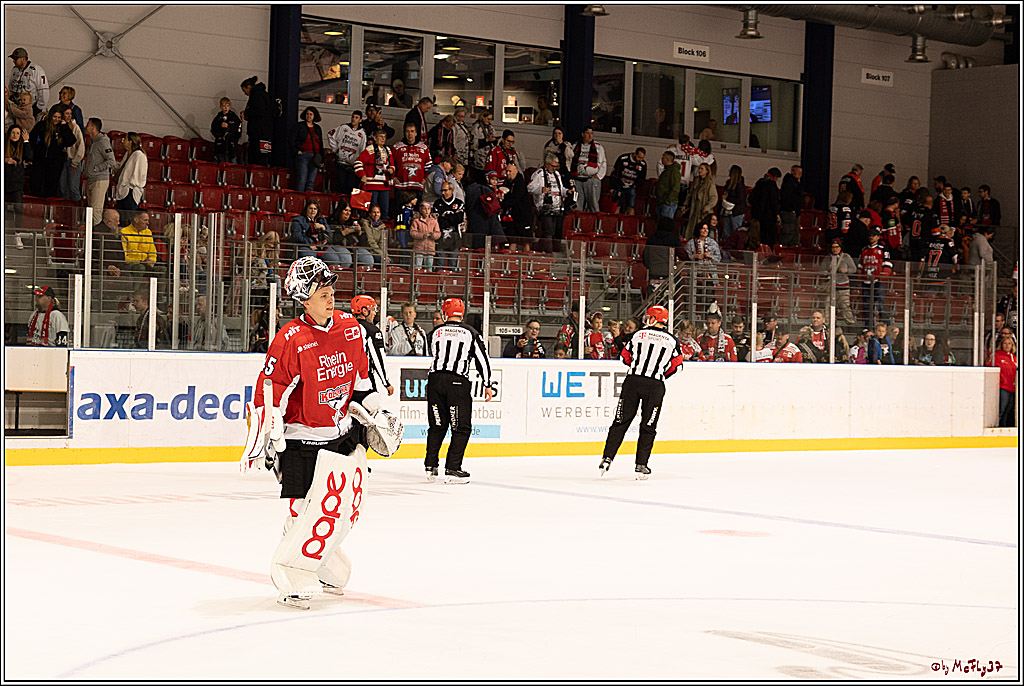 PENNY DEL 1. Testspiel Koelner Haie - Loewen Frankfurt; Koeln, 27.08.2023